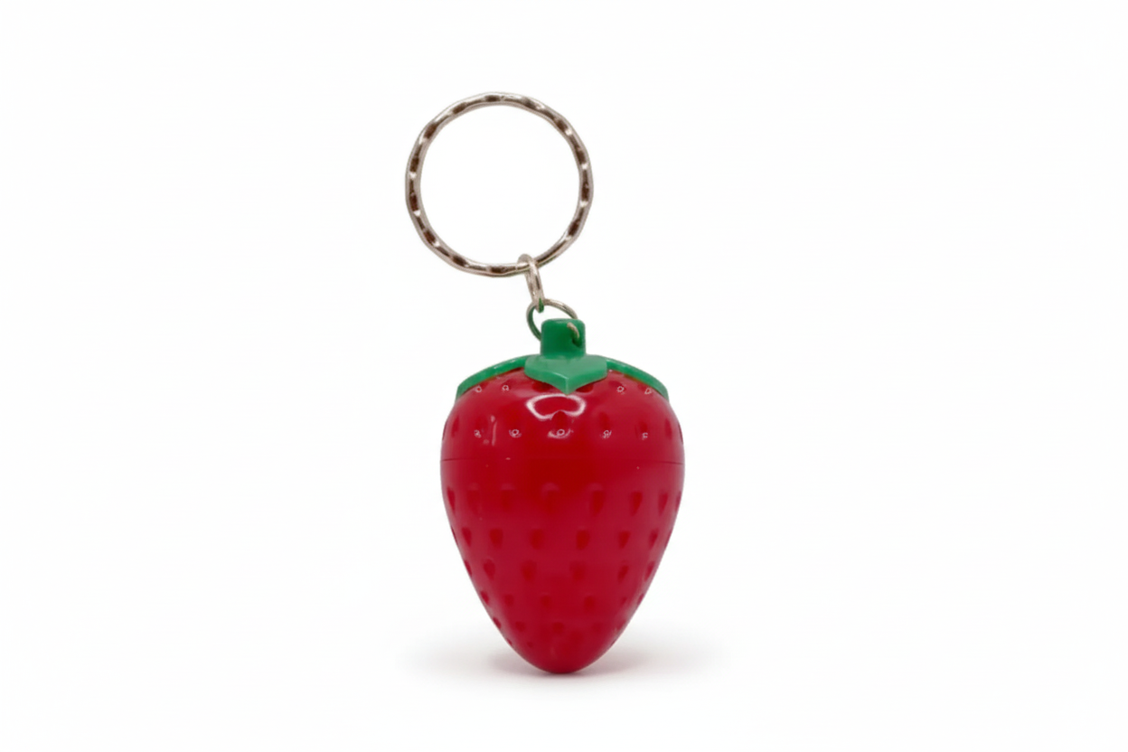 Beauty Treats Sweet & Juicy Strawberry Lip Balm with Keychain