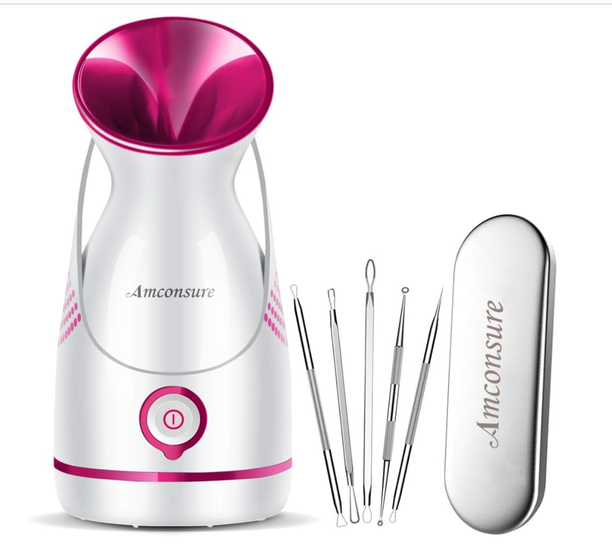 Amconsure Facial Steamer 5 Piece Stainless Steel Skin Kit