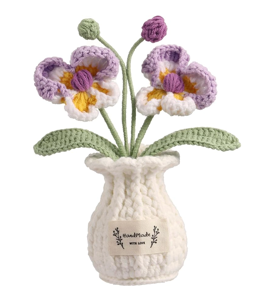 Crochet Orchid Flower – Handmade Home Decor 🌸 CA472