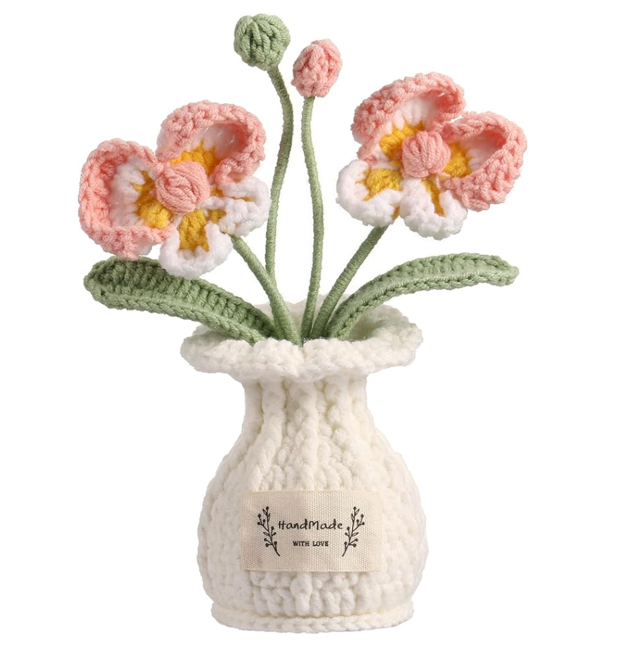Crochet Orchid Flower – Handmade Home Decor 🌸 CA472