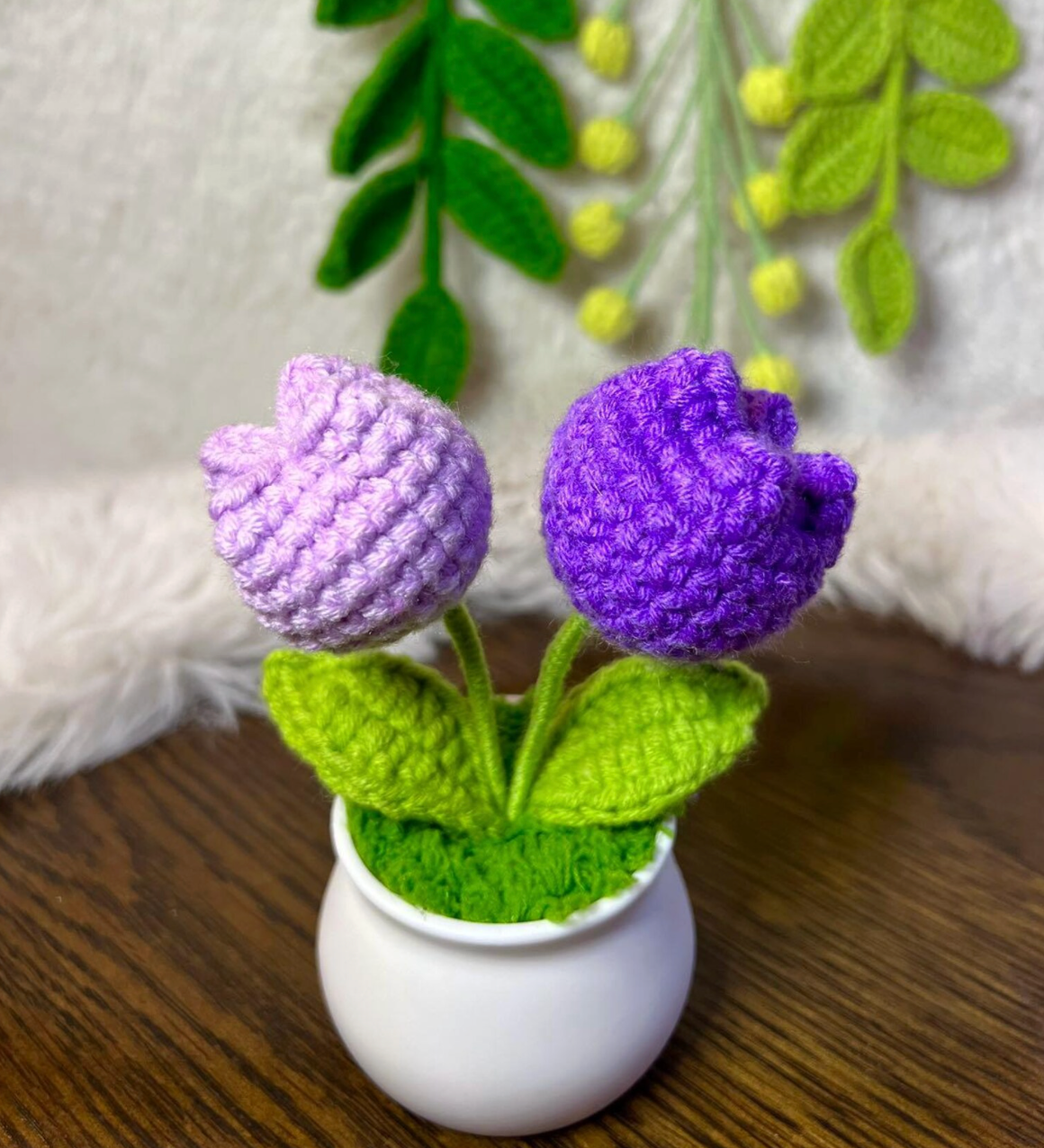 Handmade Crochet Flower Pot 🌸CA482
