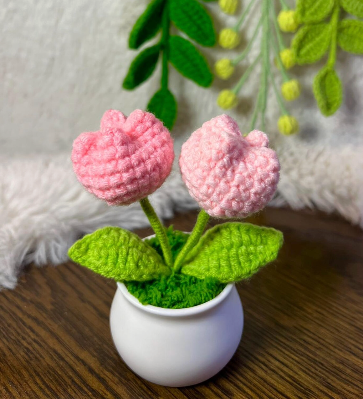 Handmade Crochet Flower Pot 🌸CA482
