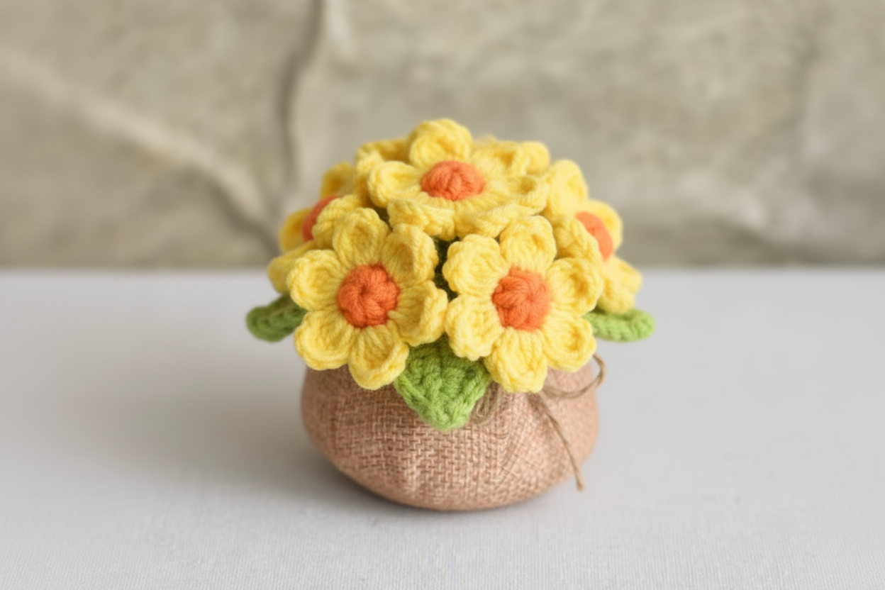 Crochet Flower – Handmade Home Decor CA473🌸