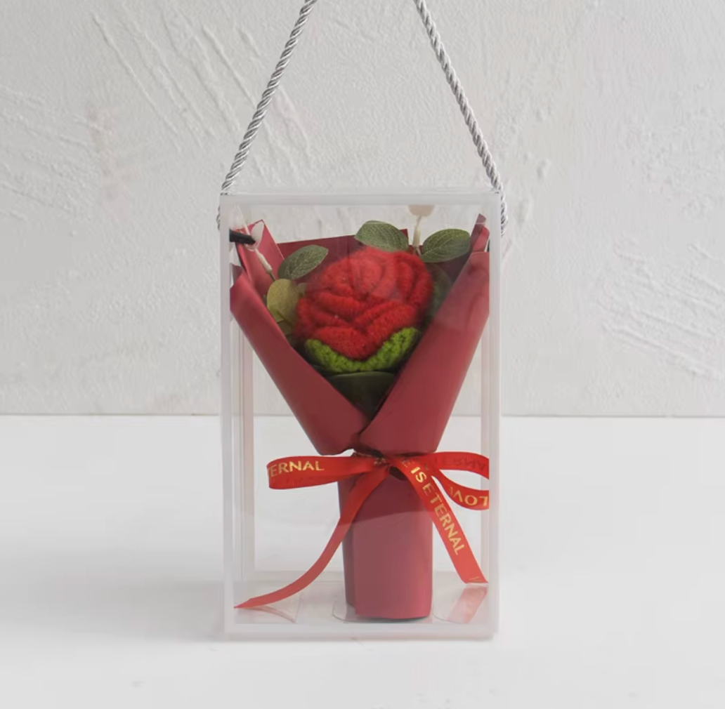 Handmade Crochet Rose – Ready-to-Gift 🌹CA481-1