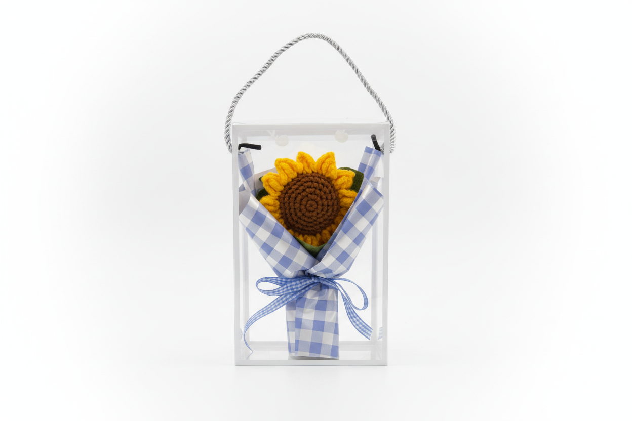 Handmade Crochet Sunflower Bouquet 🌻CA481-2