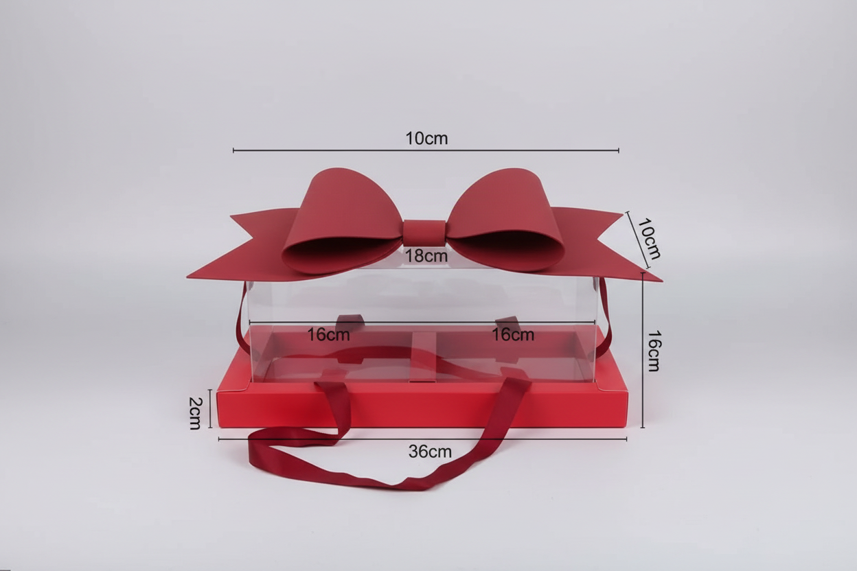 Red Gift Box with Bow - CA494