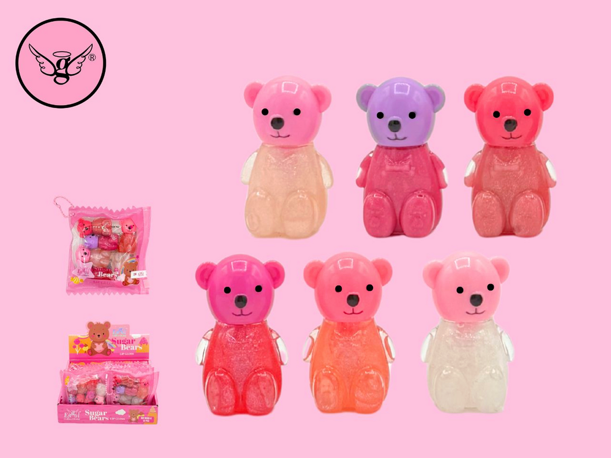 Sugar Bears Mini Lip Gloss Set – 6 Pack | Bear-6