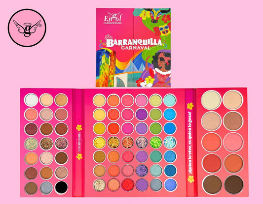 Barranquilla Carnaval Eyeshadow Palette – 63 Shades | Ref. BQ-707 🎭✨