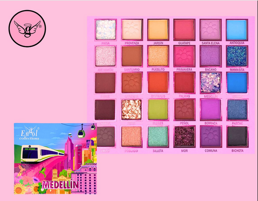 Medellín Eyeshadow Palette – 30 Shades Ref:  MD-30C