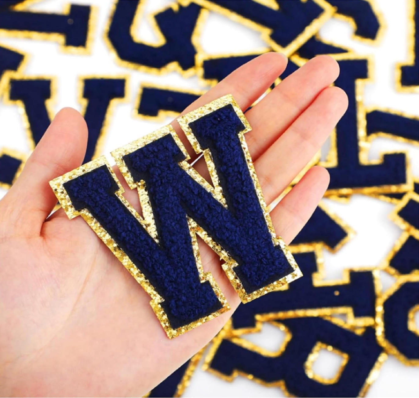 Chenille Letter Patches,Retro  2.8/ 2.2 Inch