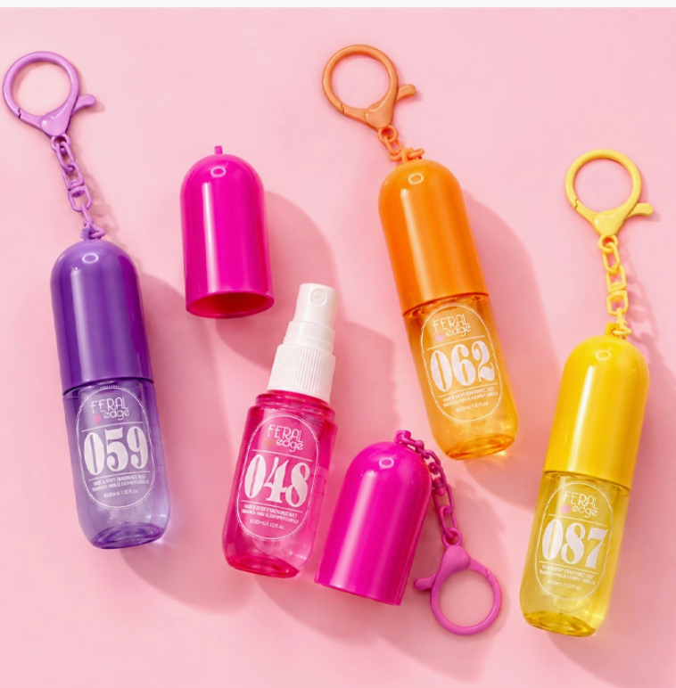 Feral Edge Hair & Body Fragrance Mist with Keychain – 30 ml