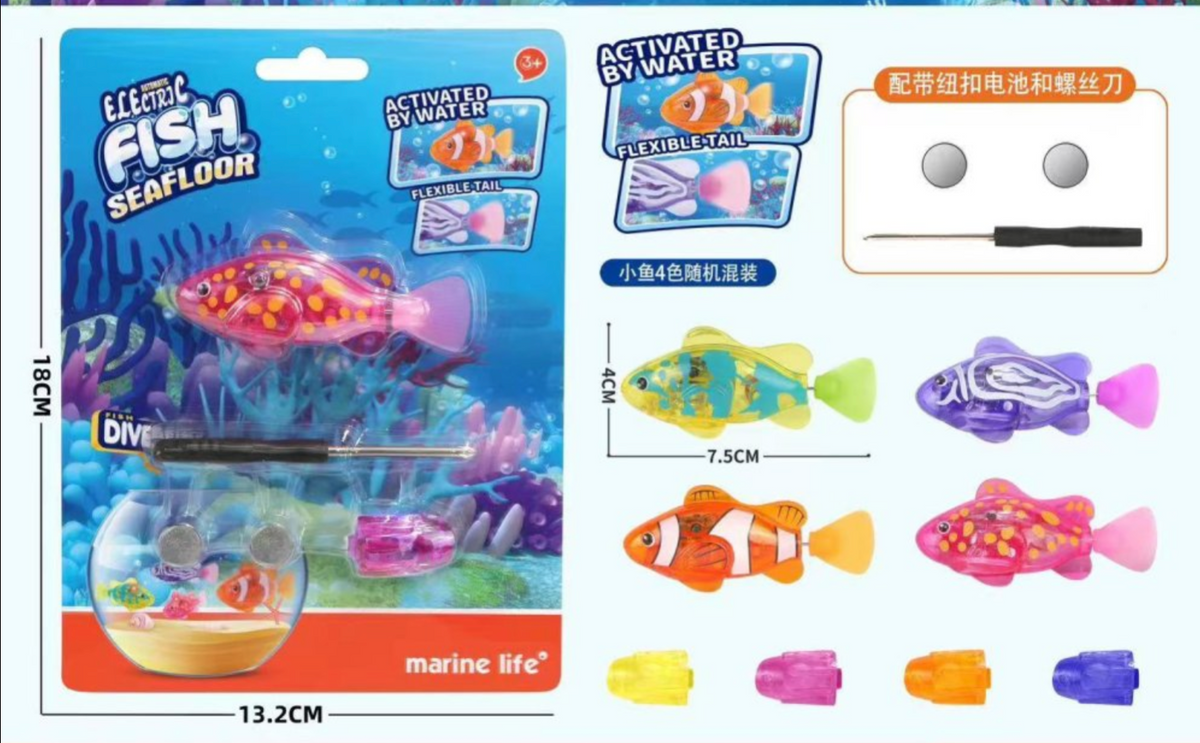 Magic Swimming Fish – Water-Activated Robotic Toy 🐠💦 (EVE086)