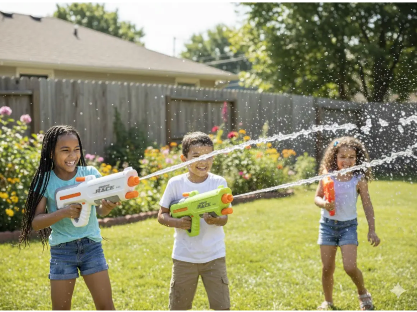 Two-Tone Water Gun Blaster – Swipe Race (CA1203)