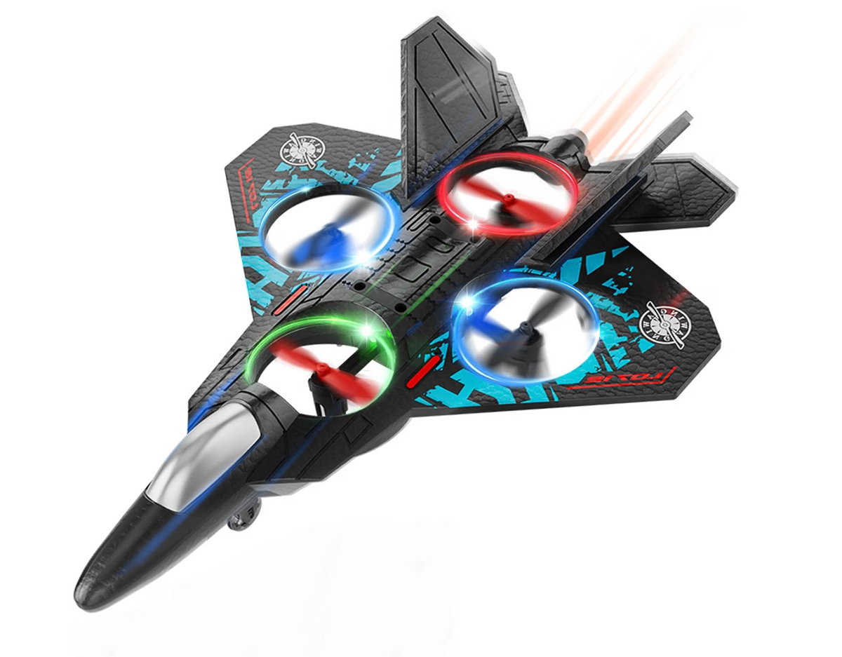 360° Rechargeable Remote Control Fighter Jet with Lights (EVE085)