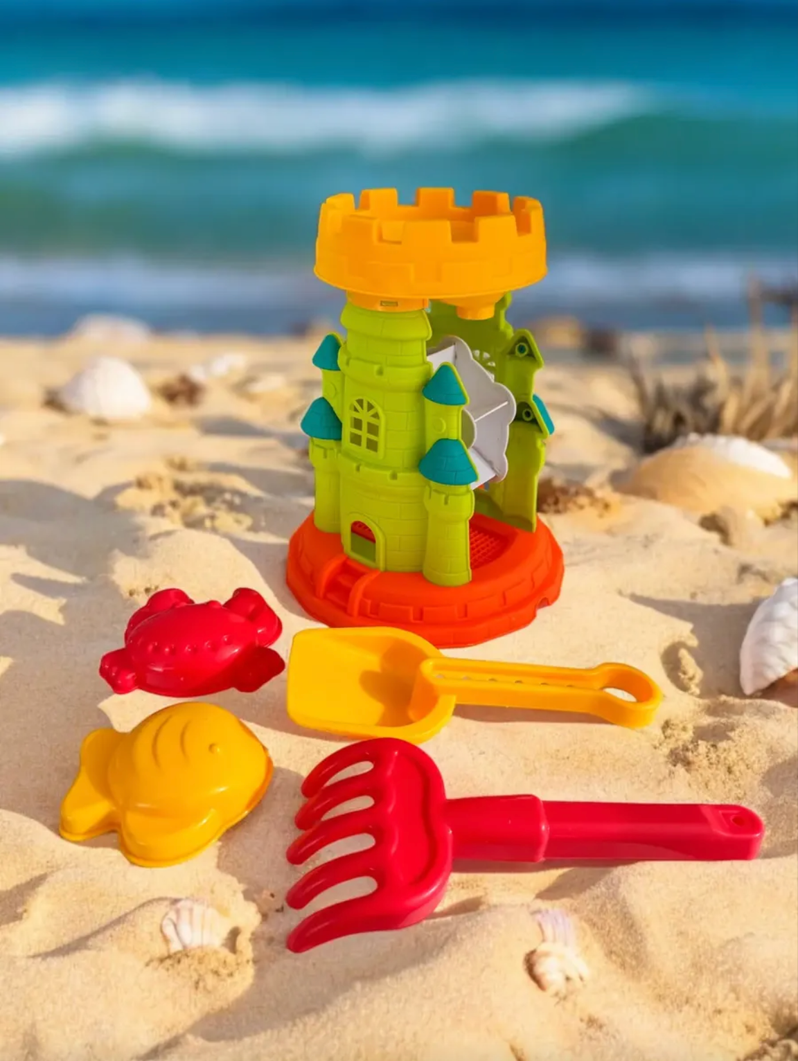 Castle-Shaped Sandcastle Mold Beach Toy Set (CA1204)