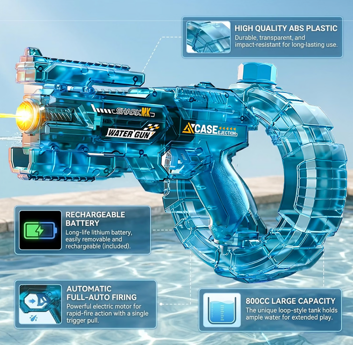 Rechargeable Electric Water Gun(EVE083)
