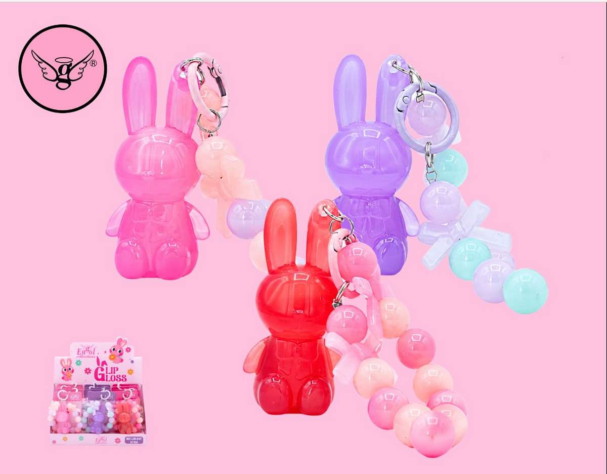 Bunny Lip Gloss Keychain/ LIN-847