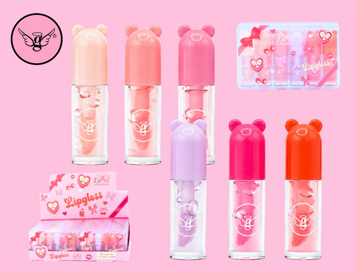 6-Piece Lip Gloss Set with Acrylic Case /LGC-372