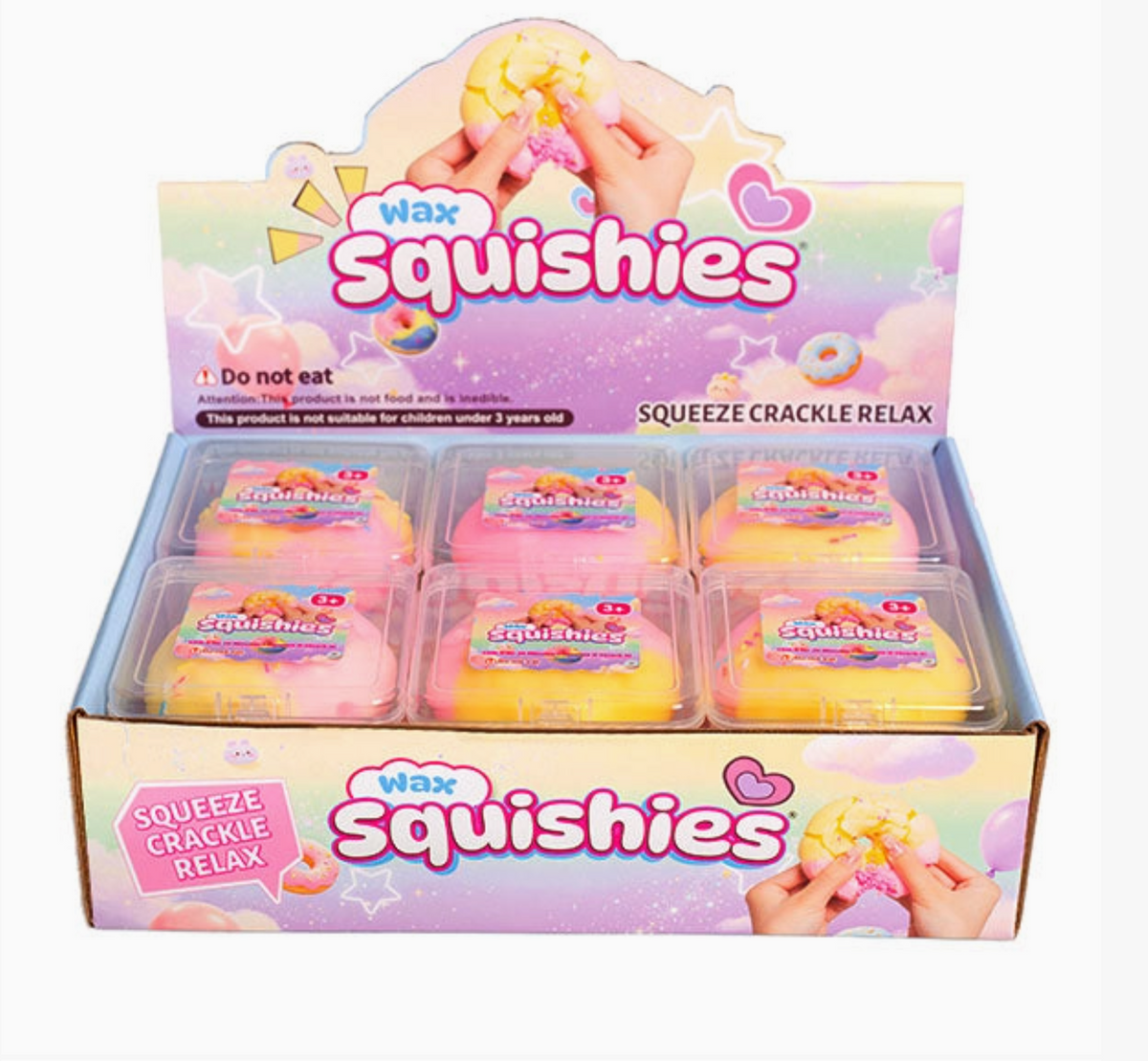 Wax Squishies Donut Wax Crackle Fidget Toy