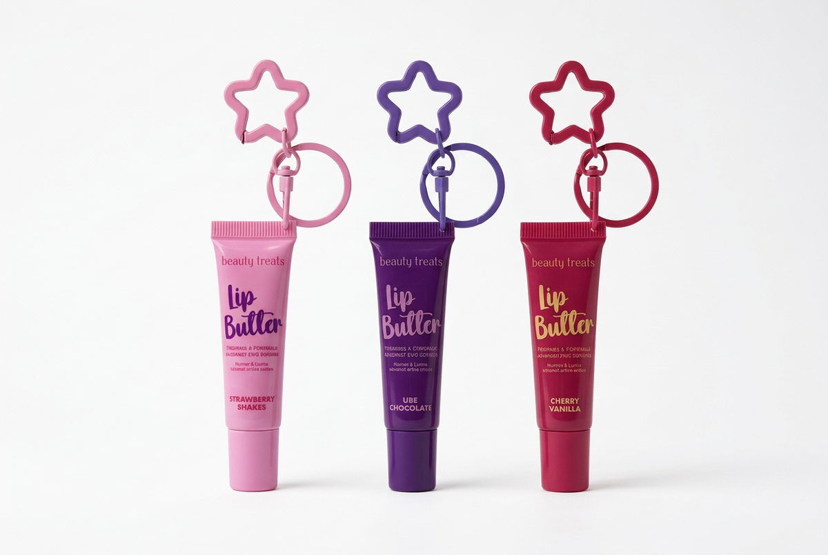 Beauty Treats Lip Butter with Removable Star Charm Keychain