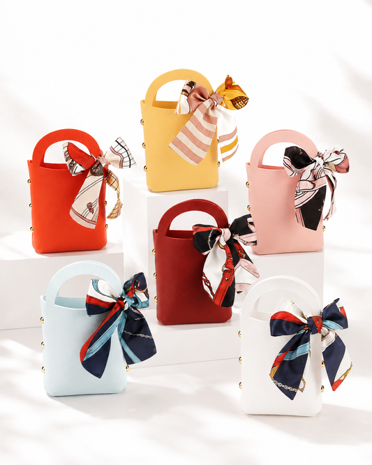 Mini Gift Bag with Ribbon – PU Leather Candy Box 🎀  CA664