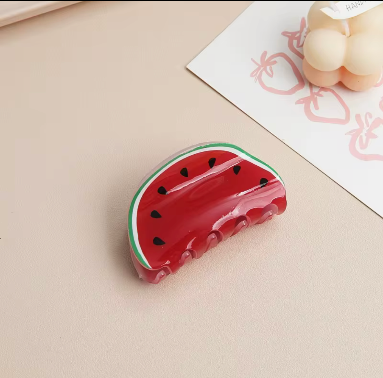 Pinza de pelo de fruta acrílica / PCF-29