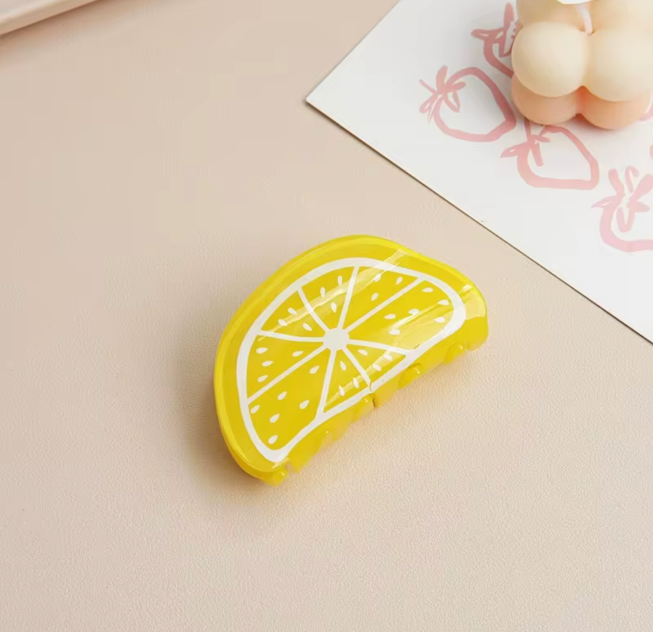 Pinza de pelo de fruta acrílica / PCF-29