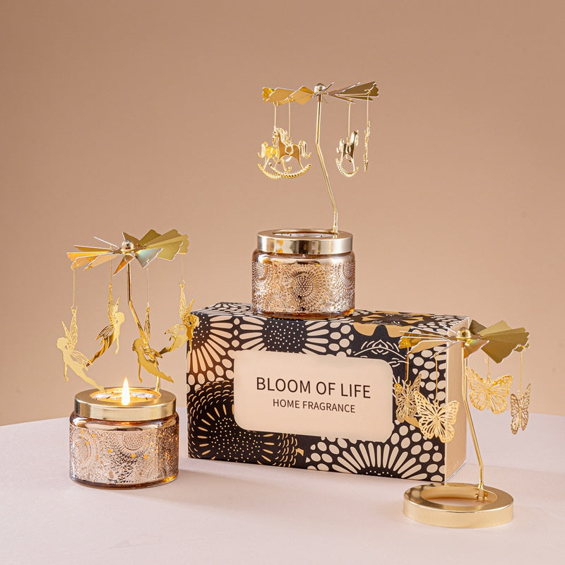 Rotating Aromatherapy Candle Holder – Cat Design CA384