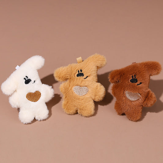Cute Plush Dog Keychain – Soft Puppy Charm for Keys, Bags & Backpacks (CA352)