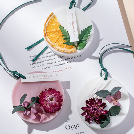 Set de regalo de bolsitas de cera botánica: 3 adornos colgantes de cera perfumados - CA381