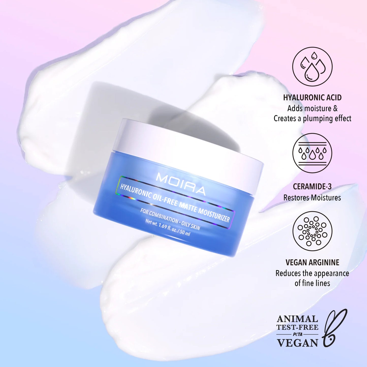 Hyaluronic Oil-Free Matte Moisturizer - Moira