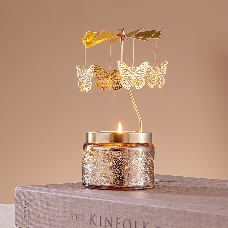 Rotating Aromatherapy Candle Holder – Cat Design CA384