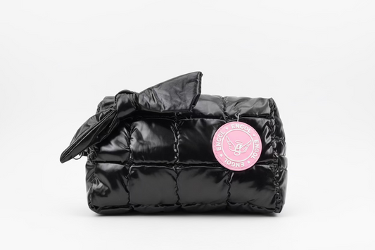 Quilted Bow Cosmetic Bag / CEN-264