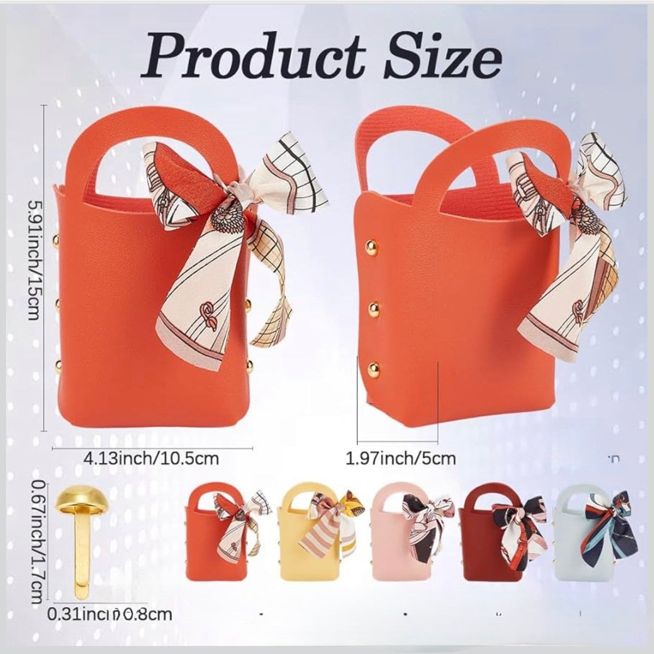 Mini Gift Bag with Ribbon – PU Leather Candy Box 🎀  CA664