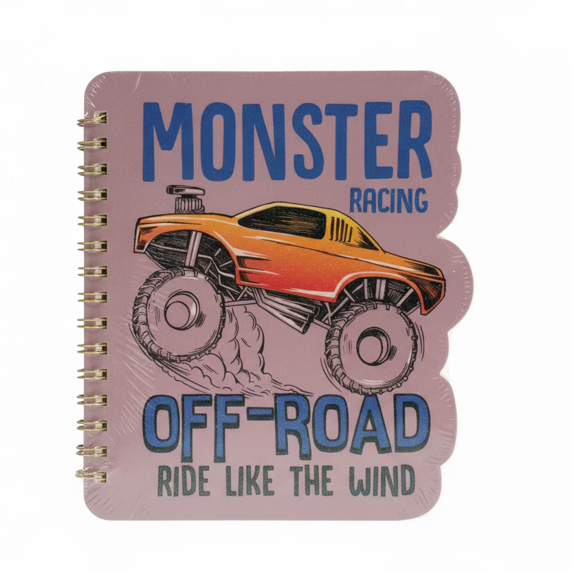**Minicuaderno espiral de Monster Truck – Diseño todoterreno (BXZ10989B6-1-4)
