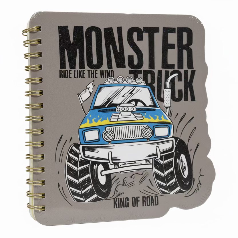 **Minicuaderno espiral de Monster Truck – Diseño todoterreno (BXZ10989B6-1-4)
