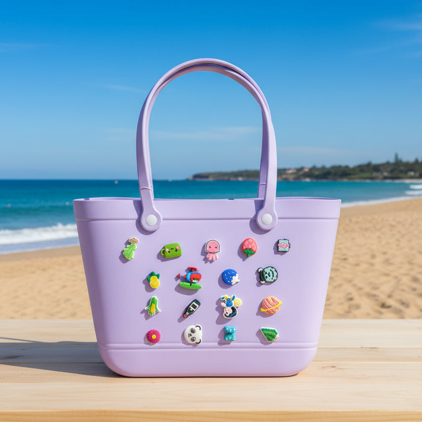 Waterproof Rubber Beach Tote Bag - Medium (G506)