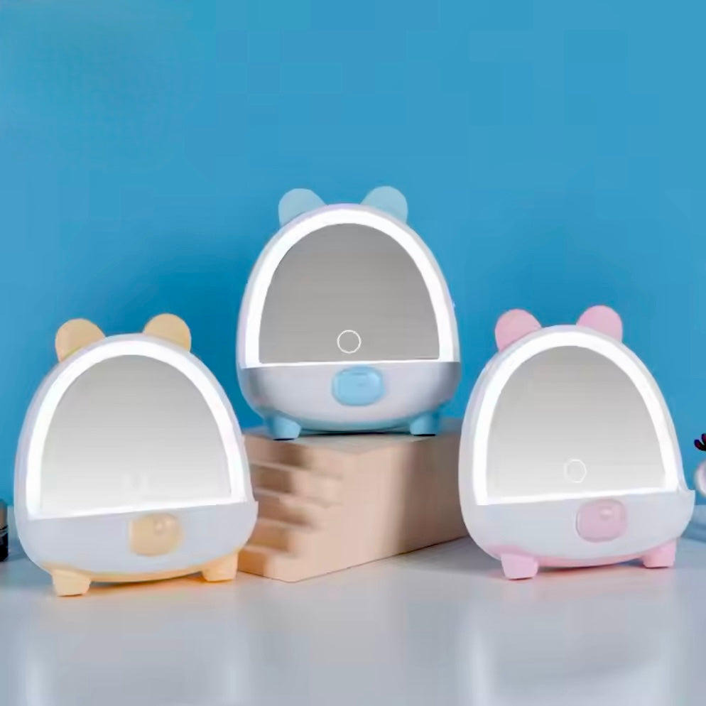 Cute Bear LED Mirror Lamp