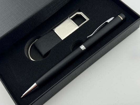 Luxury Pen & Keychain Gift Set – Customizable, Perfect Gift for Men