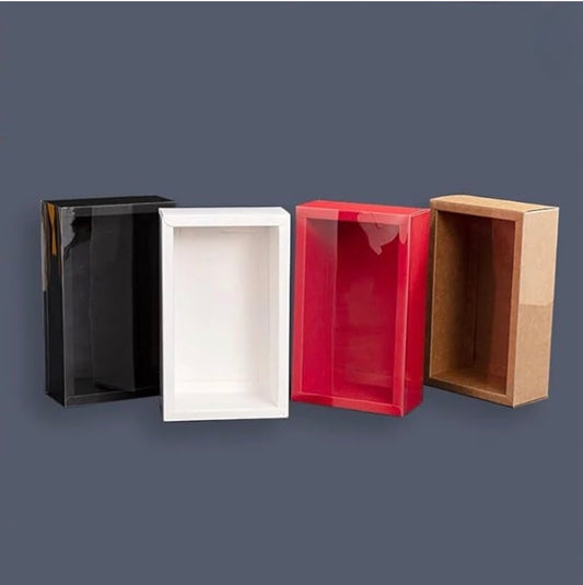 Kraft Gift Boxes with Clear Window
