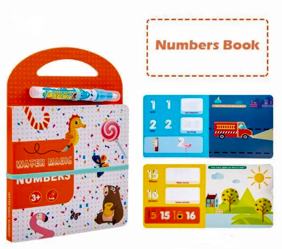 Libro de actividades Water Magic para niños pequeños: set de pintura reutilizable y sin ensuciar - CA357