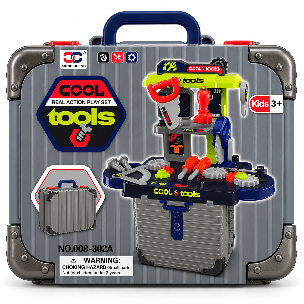3-in-1 Tool Workbench Suitcase Playset  SKU: CA1158-1