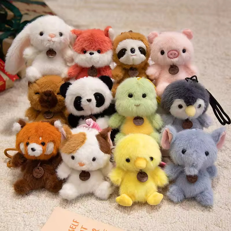 Animal Keychain Soft Cute Mini Plush Animal Keychain – Soft Stuffed Keyring (CA343) – ENGOL ...