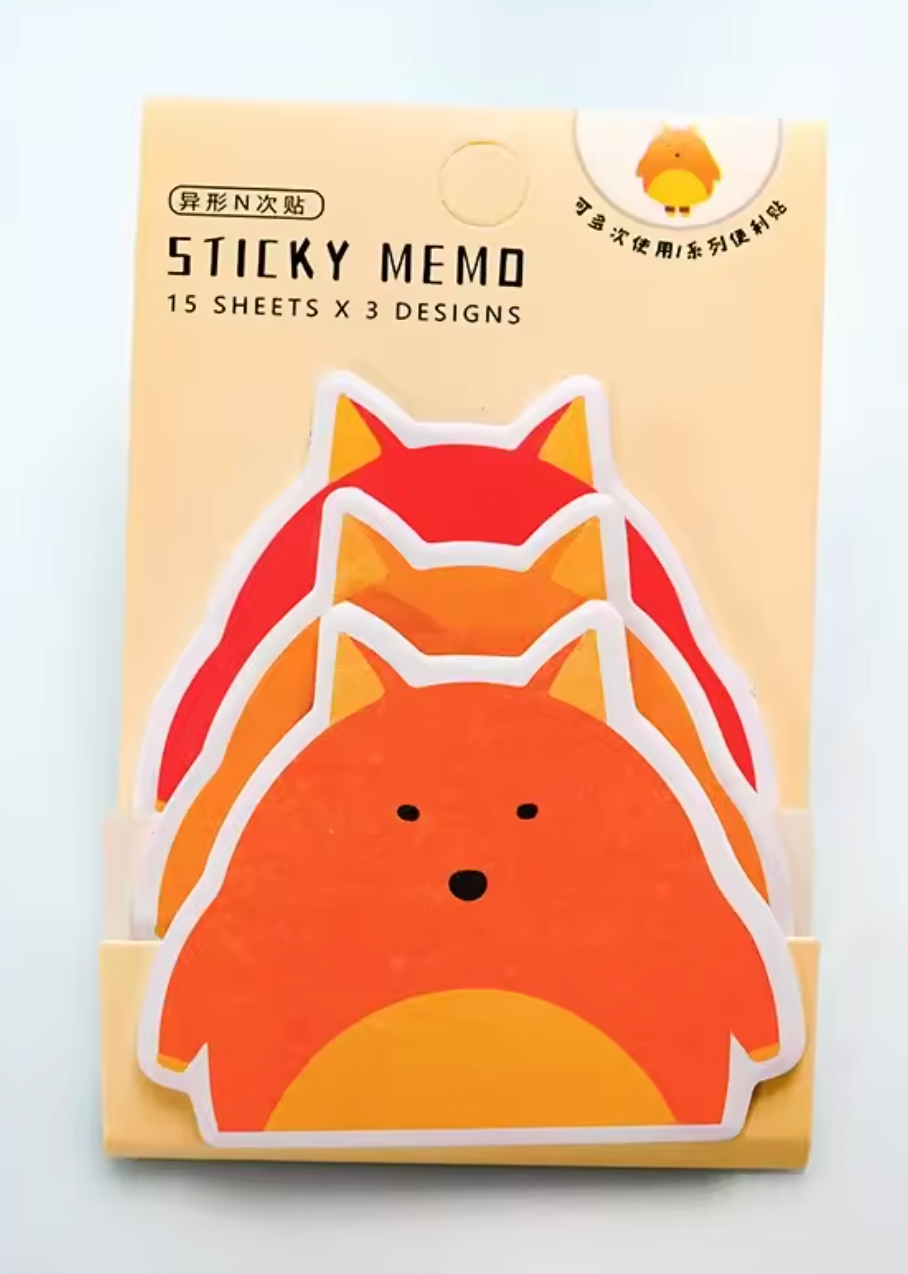 Notas adhesivas de animales kawaii – CA180