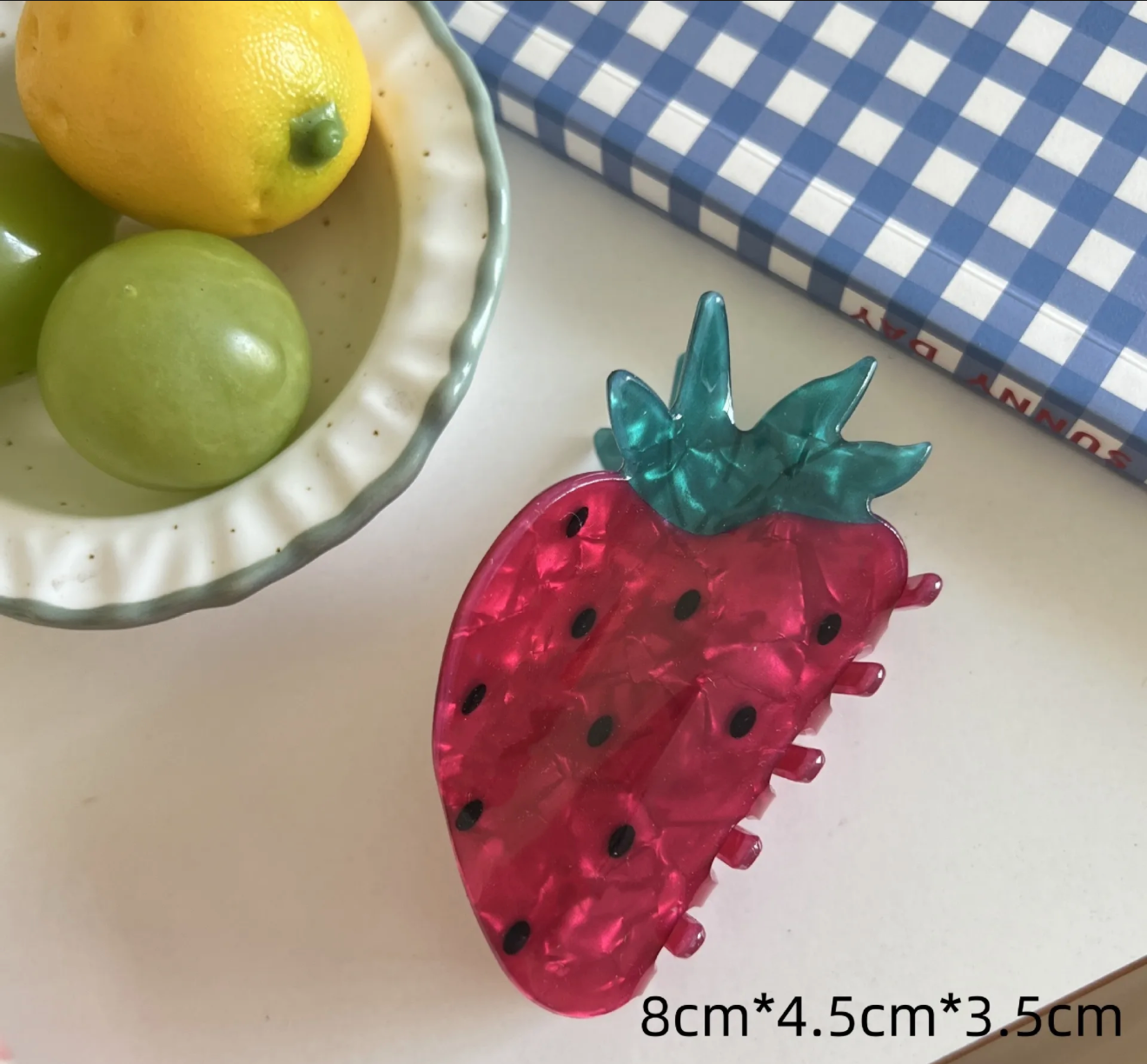 Pinza de pelo de fruta acrílica / PCF-29