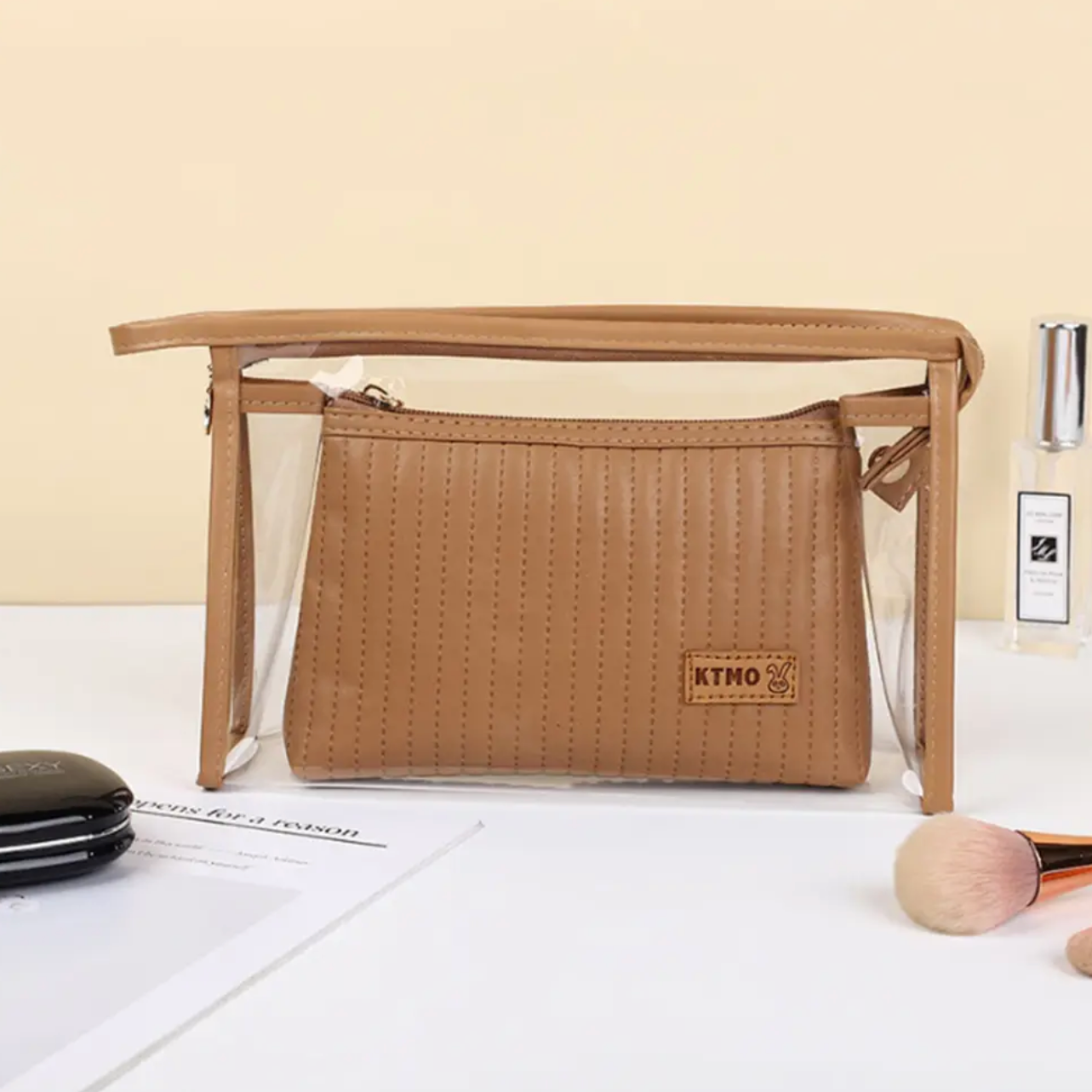 Juego de 2 bolsas de cosméticos acolchadas/ GUM-842