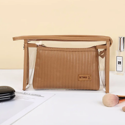 Juego de 2 bolsas de cosméticos acolchadas/ GUM-842