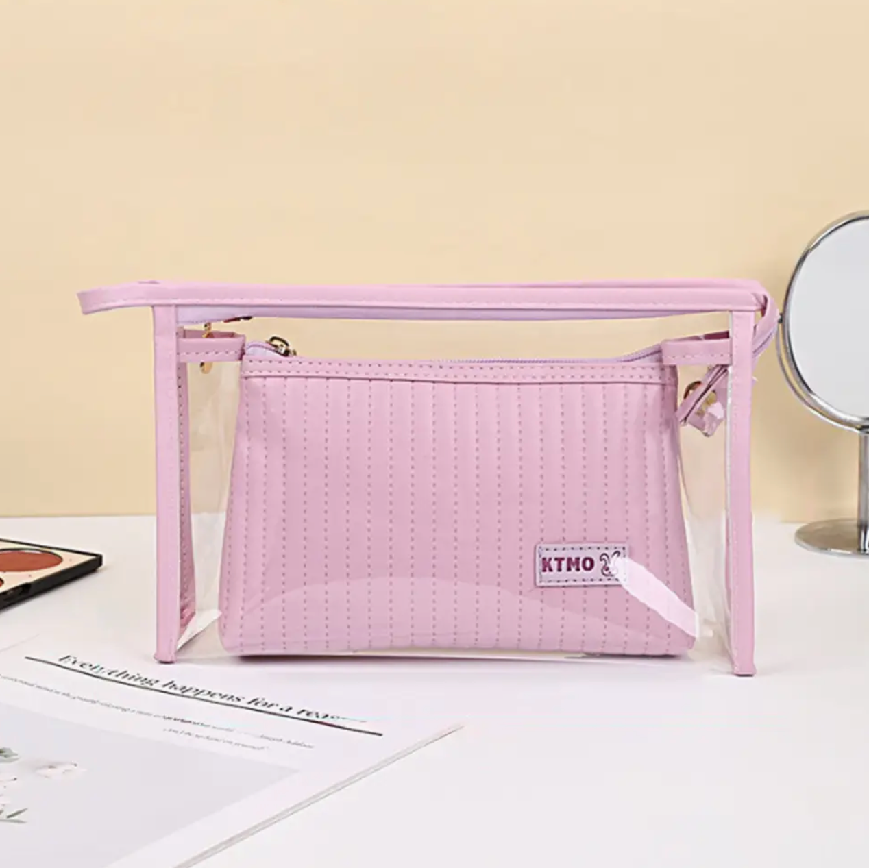 Juego de 2 bolsas de cosméticos acolchadas/ GUM-842