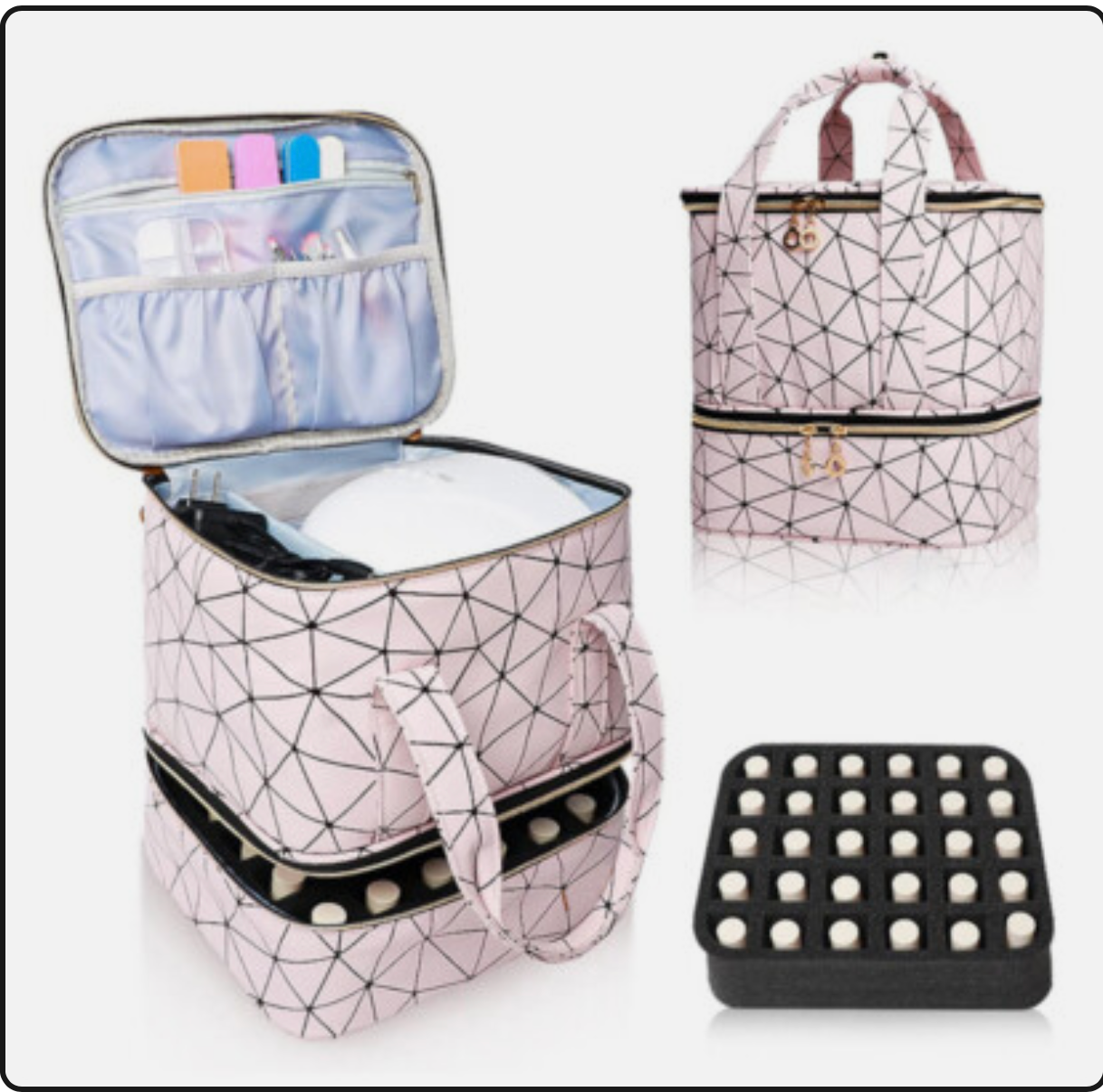 Geometric Travel Toiletry Bag - MC-30