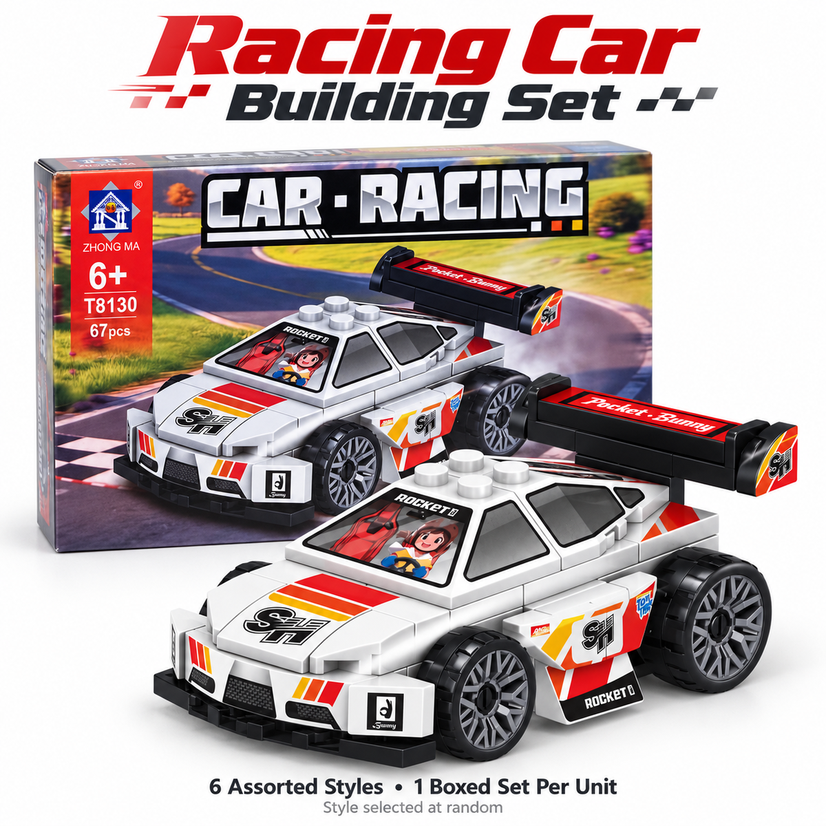 Racing Car Building Set – Assorted Styles SKU: CA947